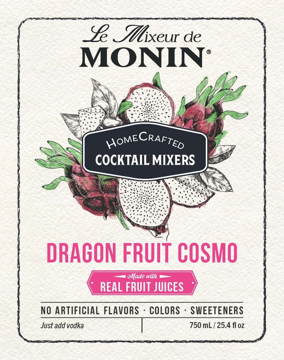 HomeCrafted Dragon Fruit Cosmo Cocktail Mixer