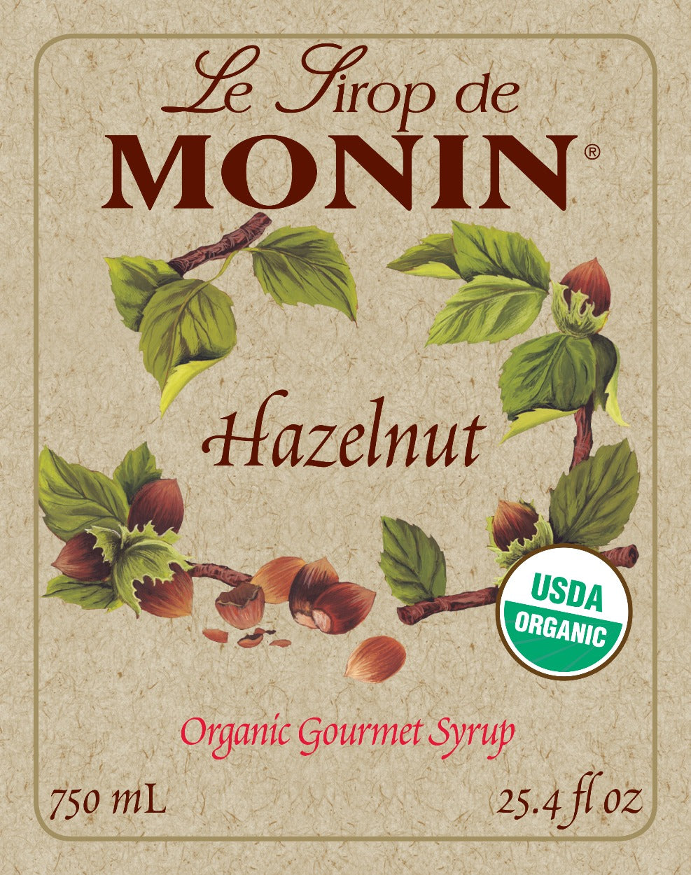 Organic Hazelnut Syrup